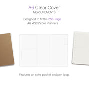 Vinyl Clear Cover | Weekly Planner | Core | 288