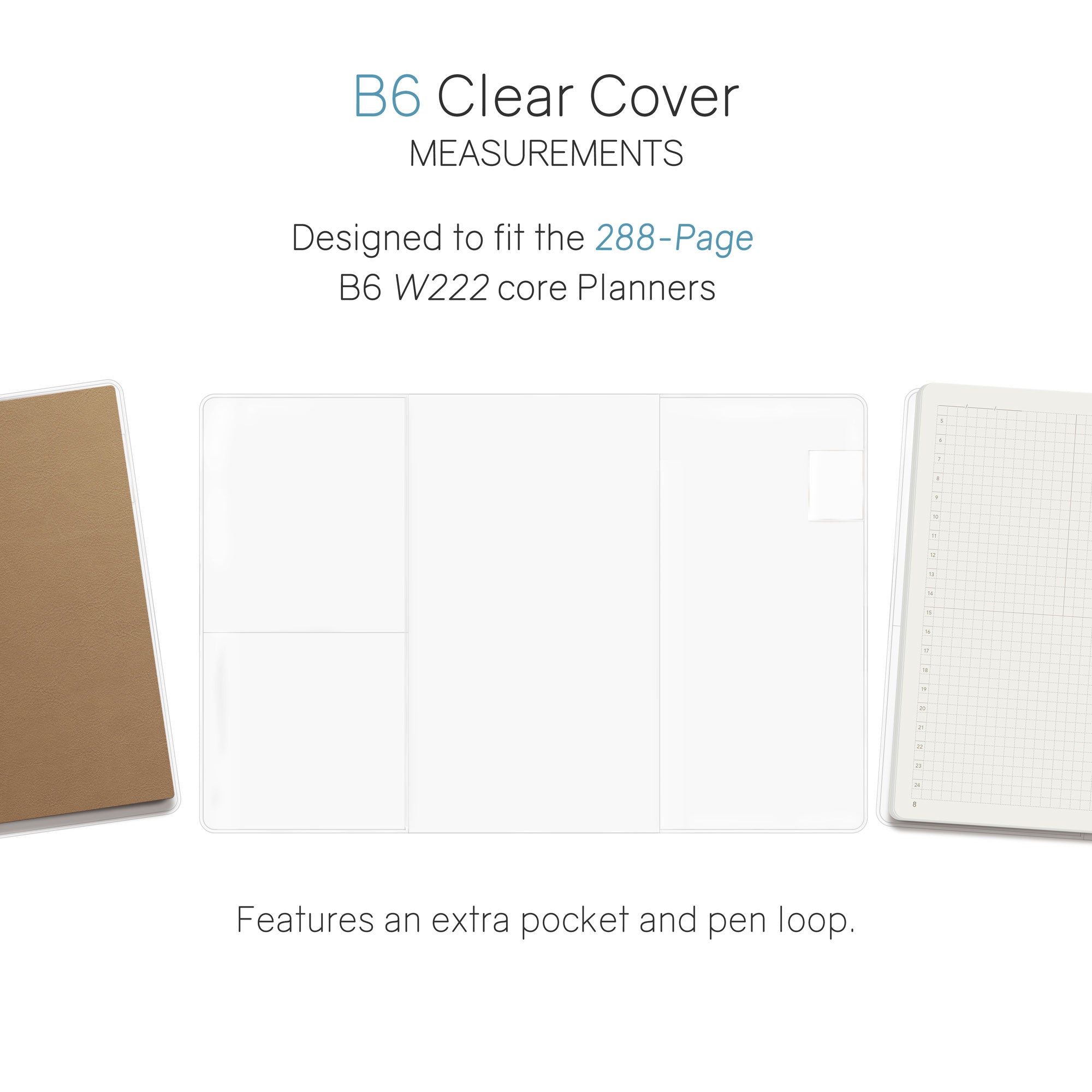 Vinyl Clear Cover | Weekly Planner | Core | 288