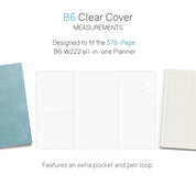 Vinyl Clear Cover | Weekly Planner | All-in-One | 576