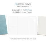 Vinyl Clear Cover | Weekly Planner | All-in-One | 576