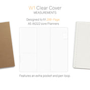 Vinyl Clear Cover | Weekly Planner | Core | 288