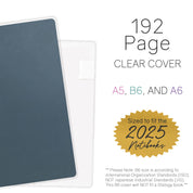 PRE-ORDER | Vinyl Clear Cover | Notebook | 192 (2025 books ONLY)