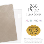 PRE-ORDER | Vinyl Clear Cover | Weekly Planner | Core | 288 (2025 books ONLY)