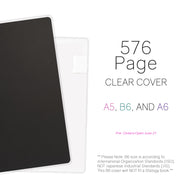 Vinyl Clear Cover | Weekly Planner | All-in-One | 576