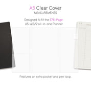 Vinyl Clear Cover | Weekly Planner | All-in-One | 576