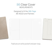 Vinyl Clear Cover | Weekly Planner | Core | 288