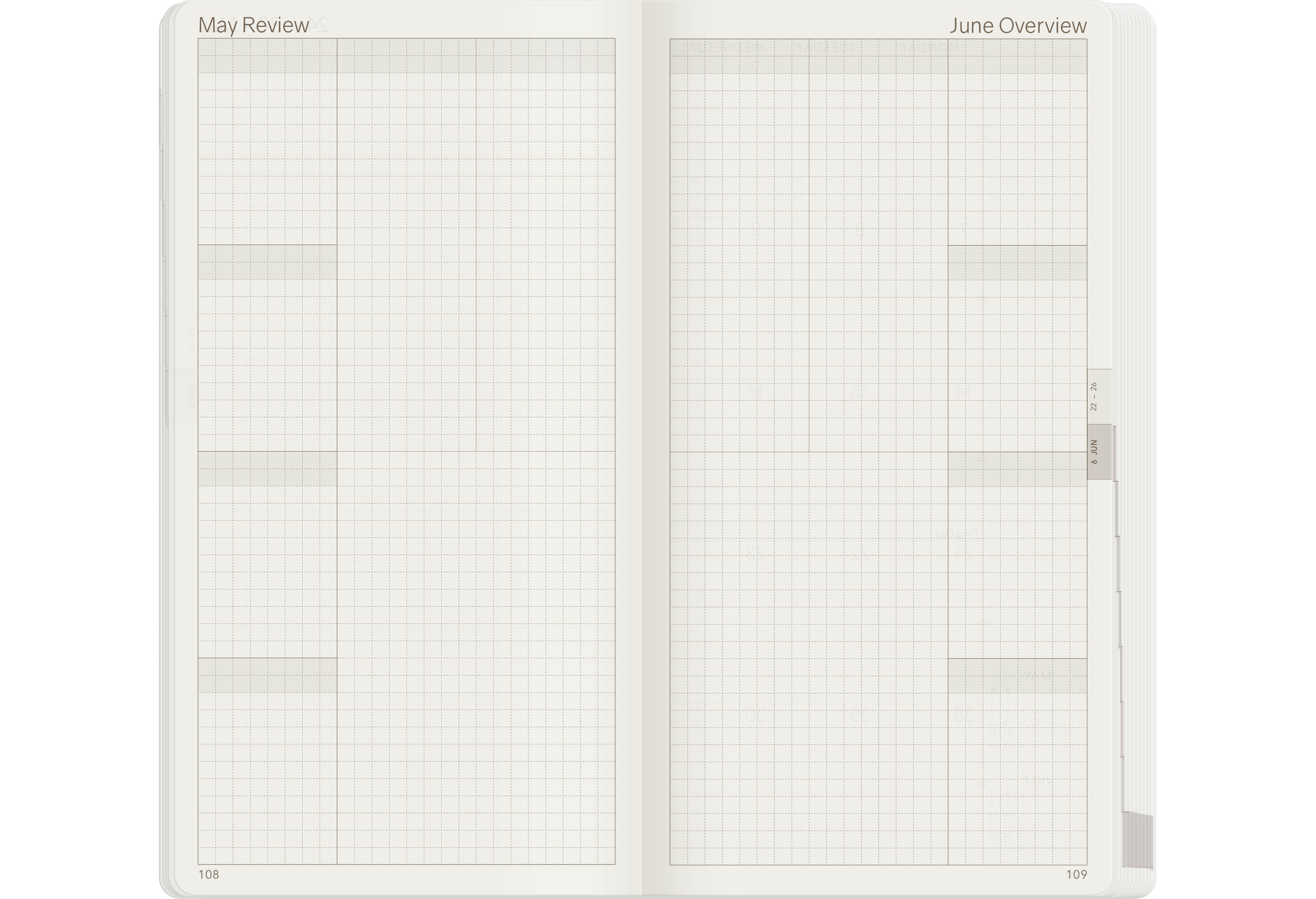 2027 W1 Weekly Planner | Core | Unstacked Weekends