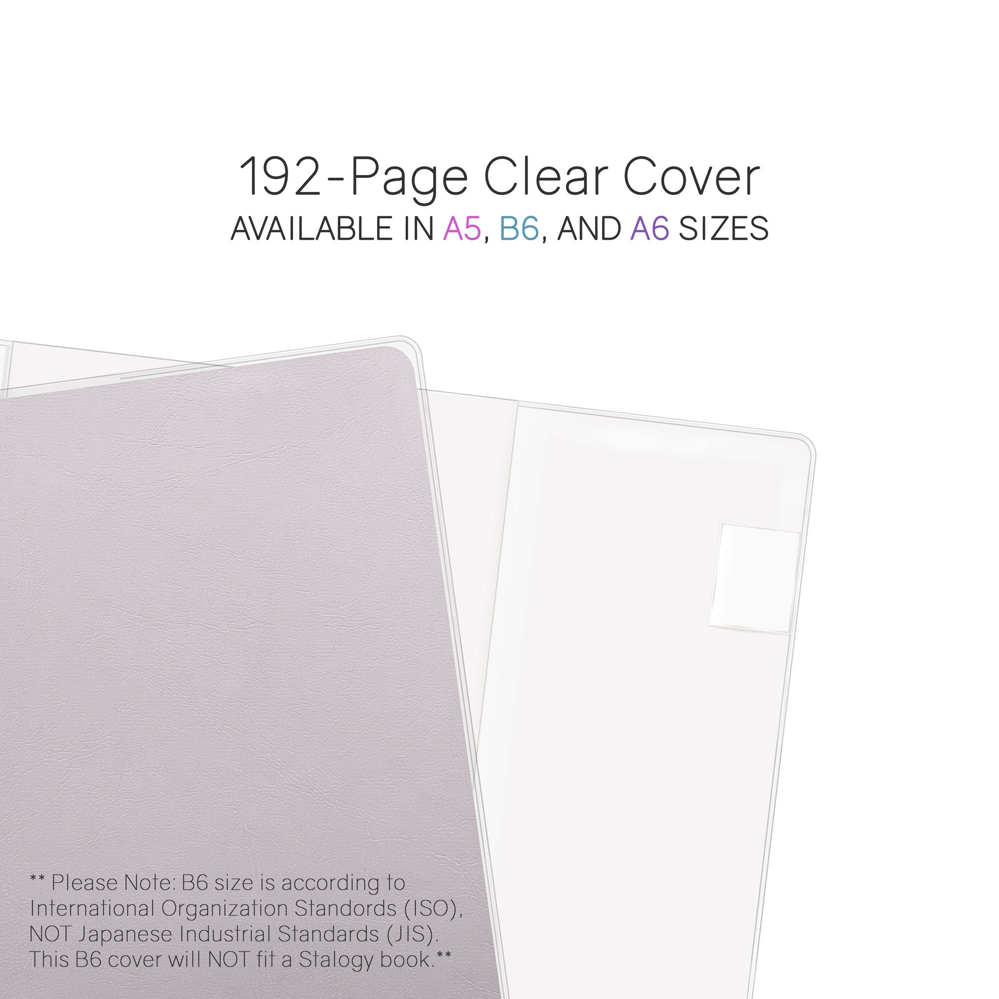 Vinyl Clear Cover (192 pg Notebook ONLY)