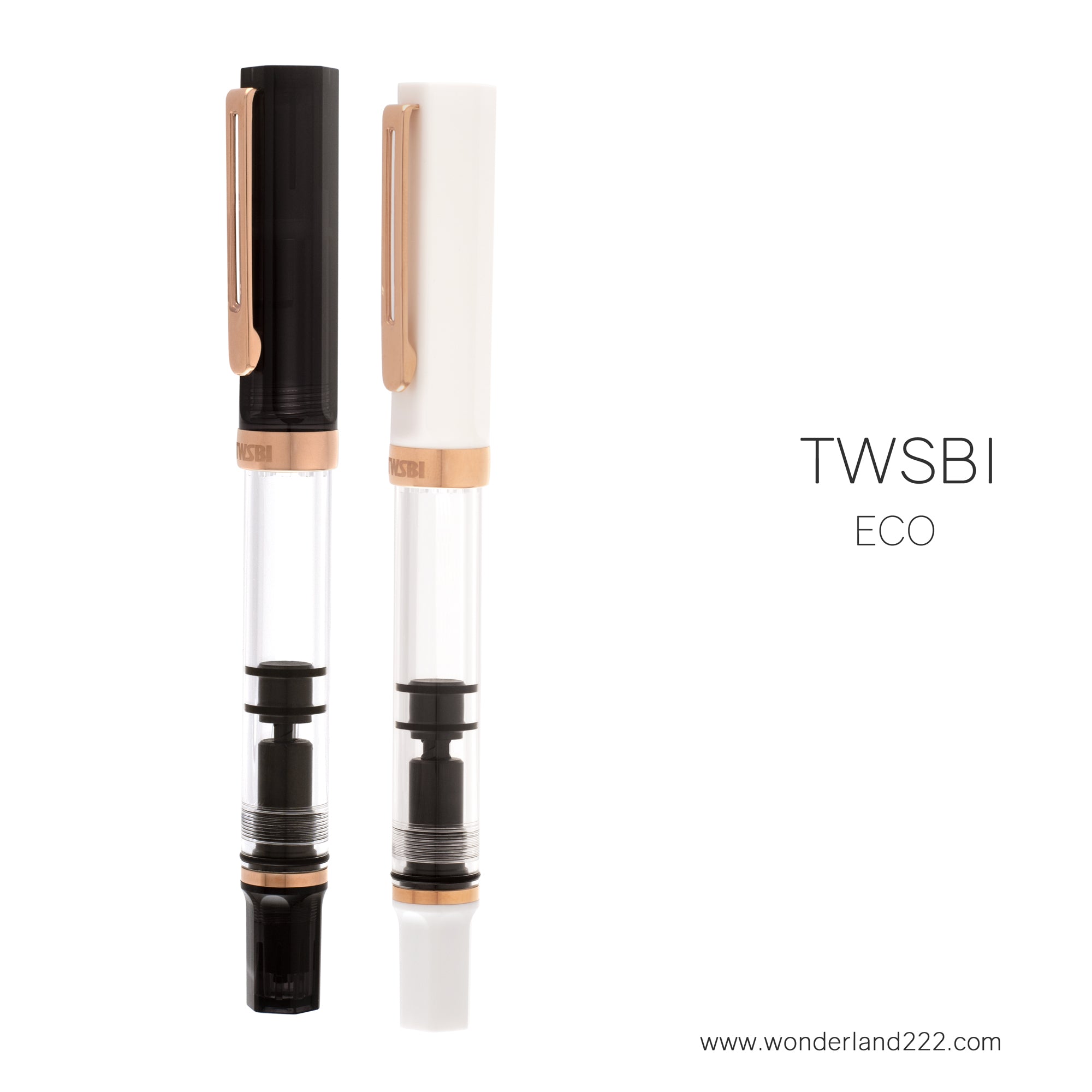 TWSBI Eco Fountain Pen - White Rose Gold Fine