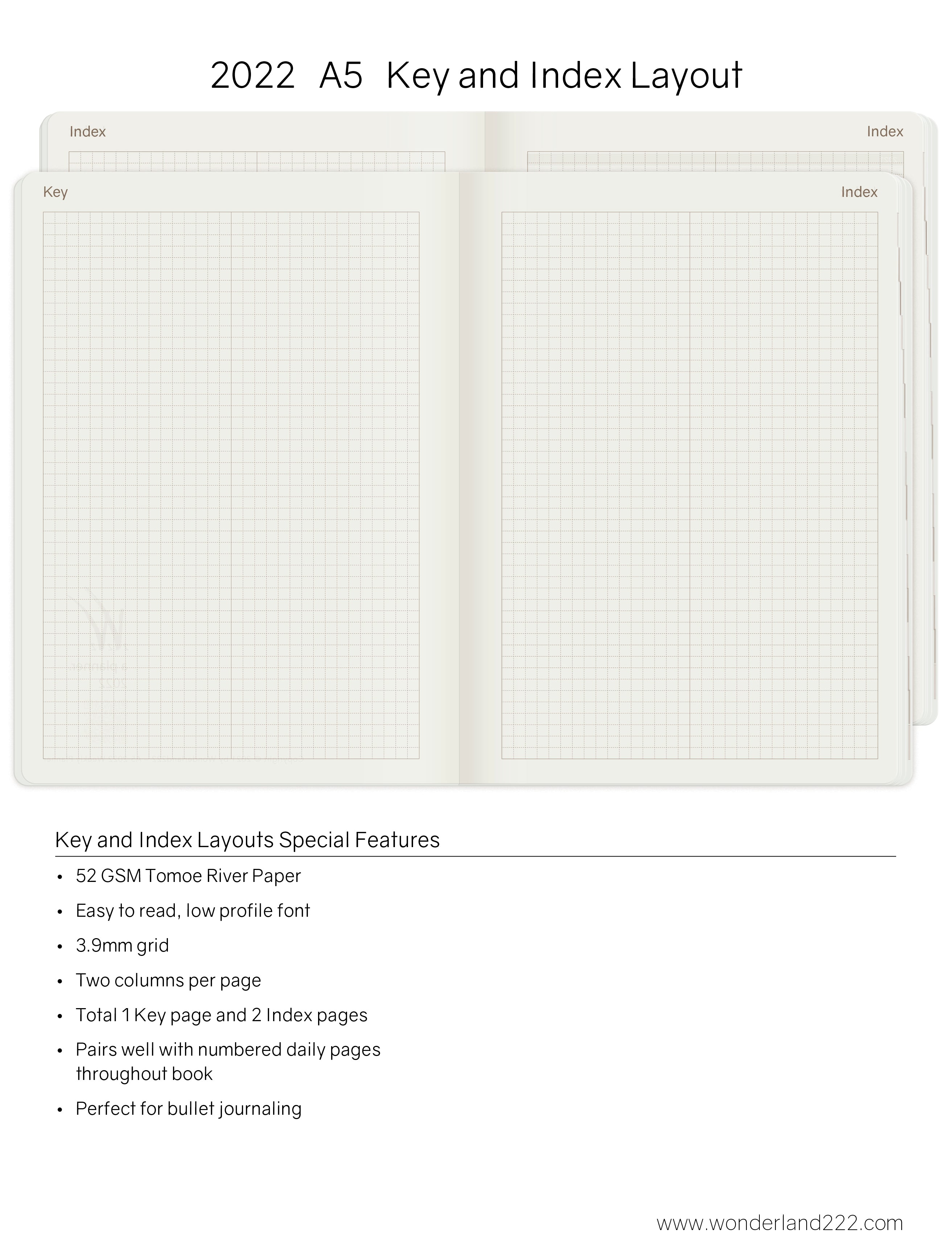 Sale | 2022 A5 Weekly Planner - 52gsm Tomoe River Paper