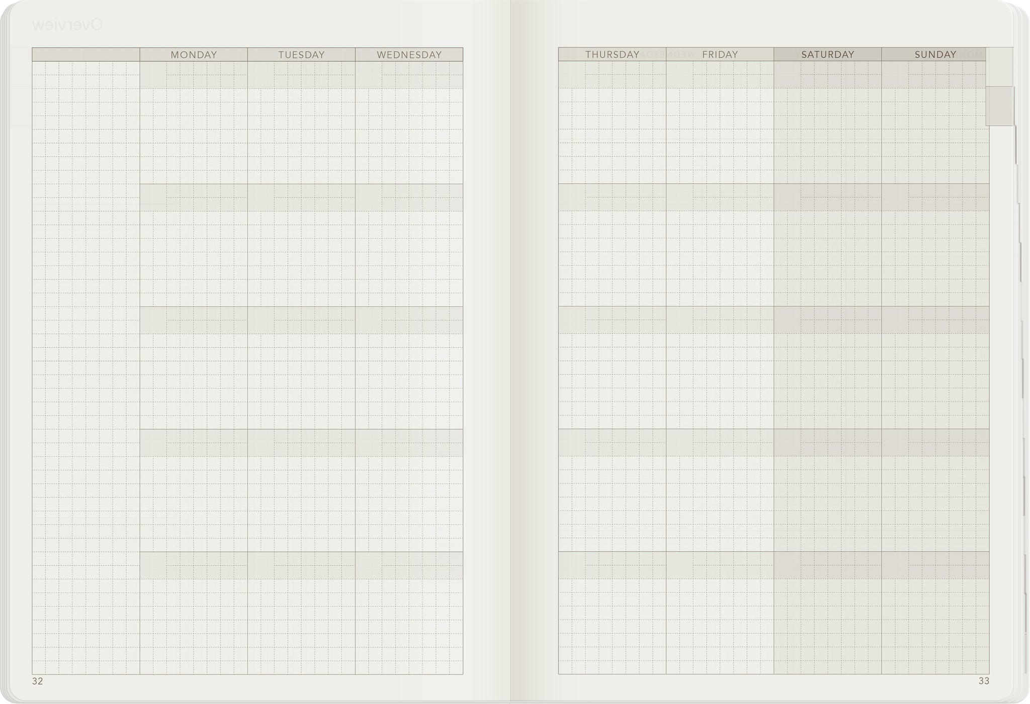 A5 Undated Weekly Planner - 52gsm Tomoe River Paper