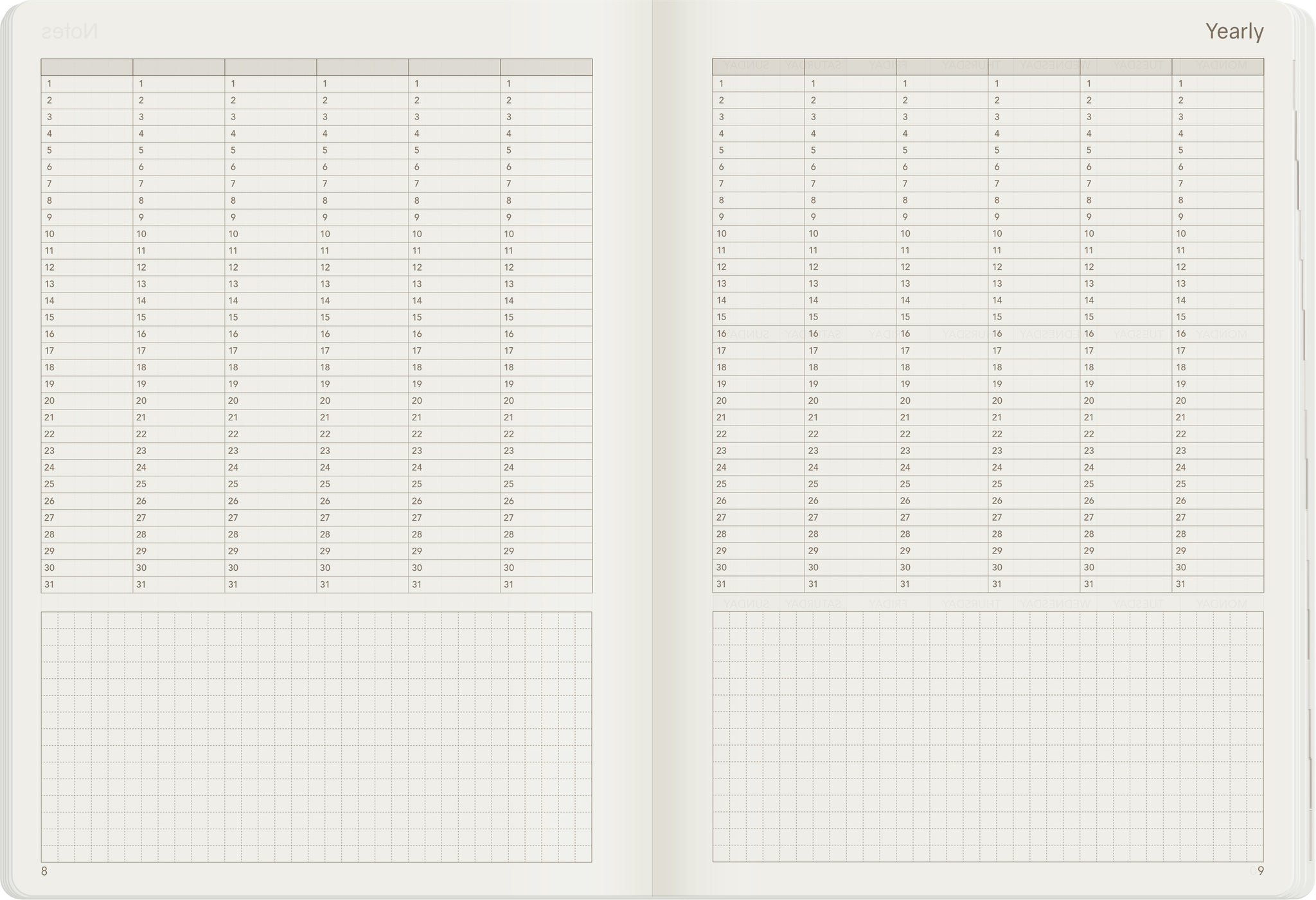 A5 Undated Weekly Planner - Tomoe River Paper - 2022 Edition