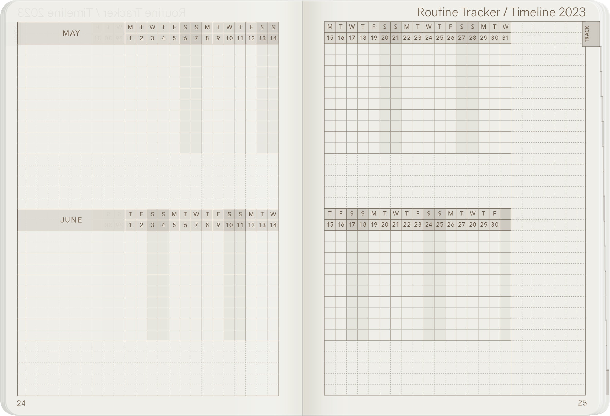 2023 A6 Weekly Planner – 52gsm Tomoe River Paper – Wonderland222
