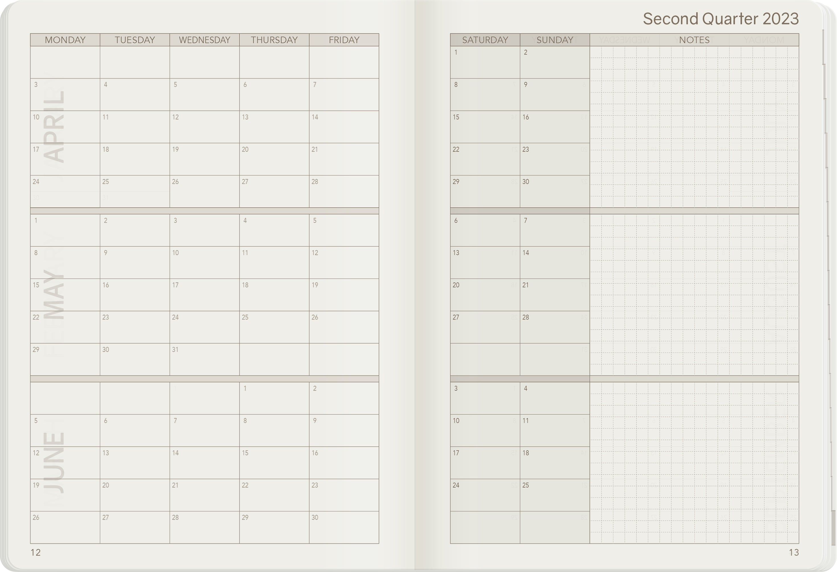 Sale | 2023 B6 Weekly Planner | 52gsm Tomoe River Paper