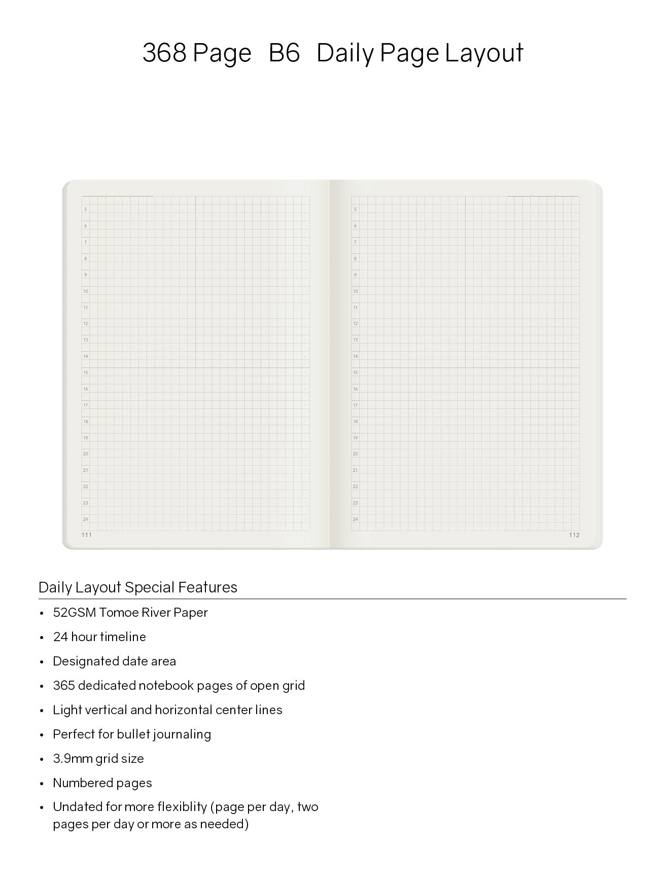 B6 Notebook (368 pages)