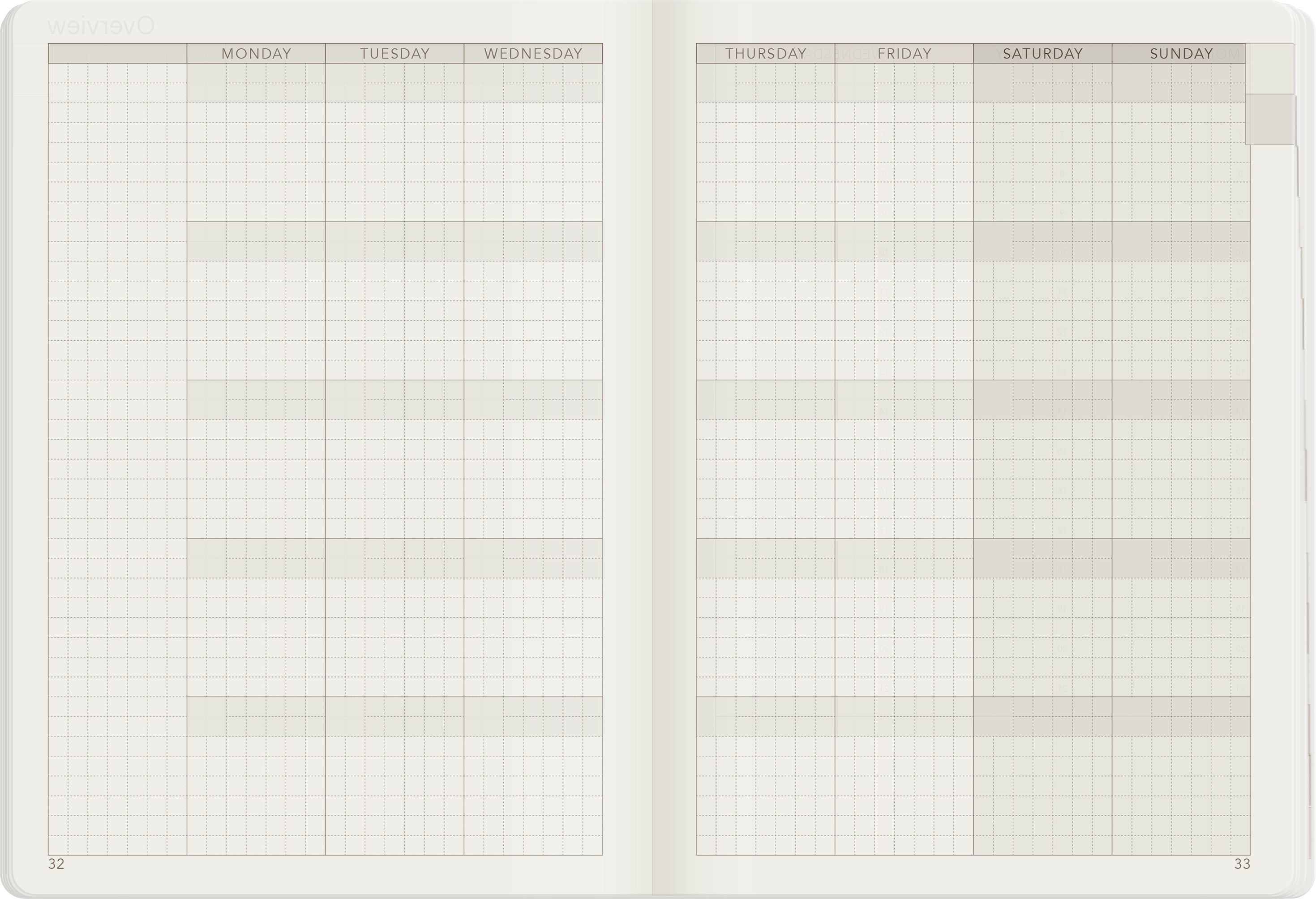 B6 Undated Weekly Planner v.1 | 2022 Edition | Core | Stacked Weekends