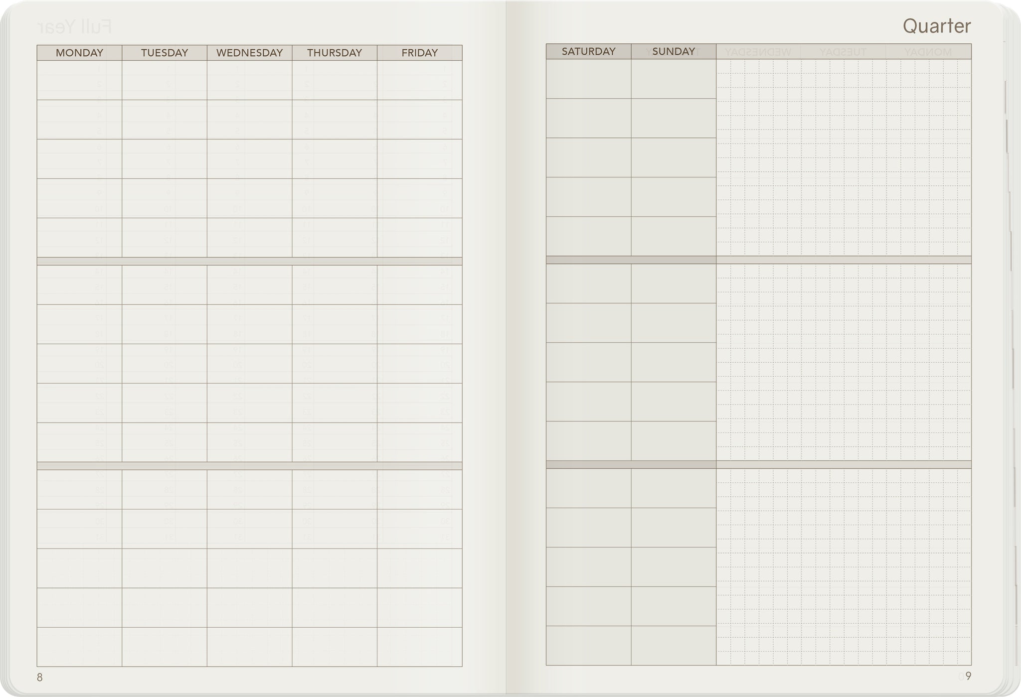 B6 Undated Weekly Planner - 2022 Edition