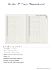 B6 Undated Weekly Planner v.1 | 2022 Edition | Core | Stacked Weekends