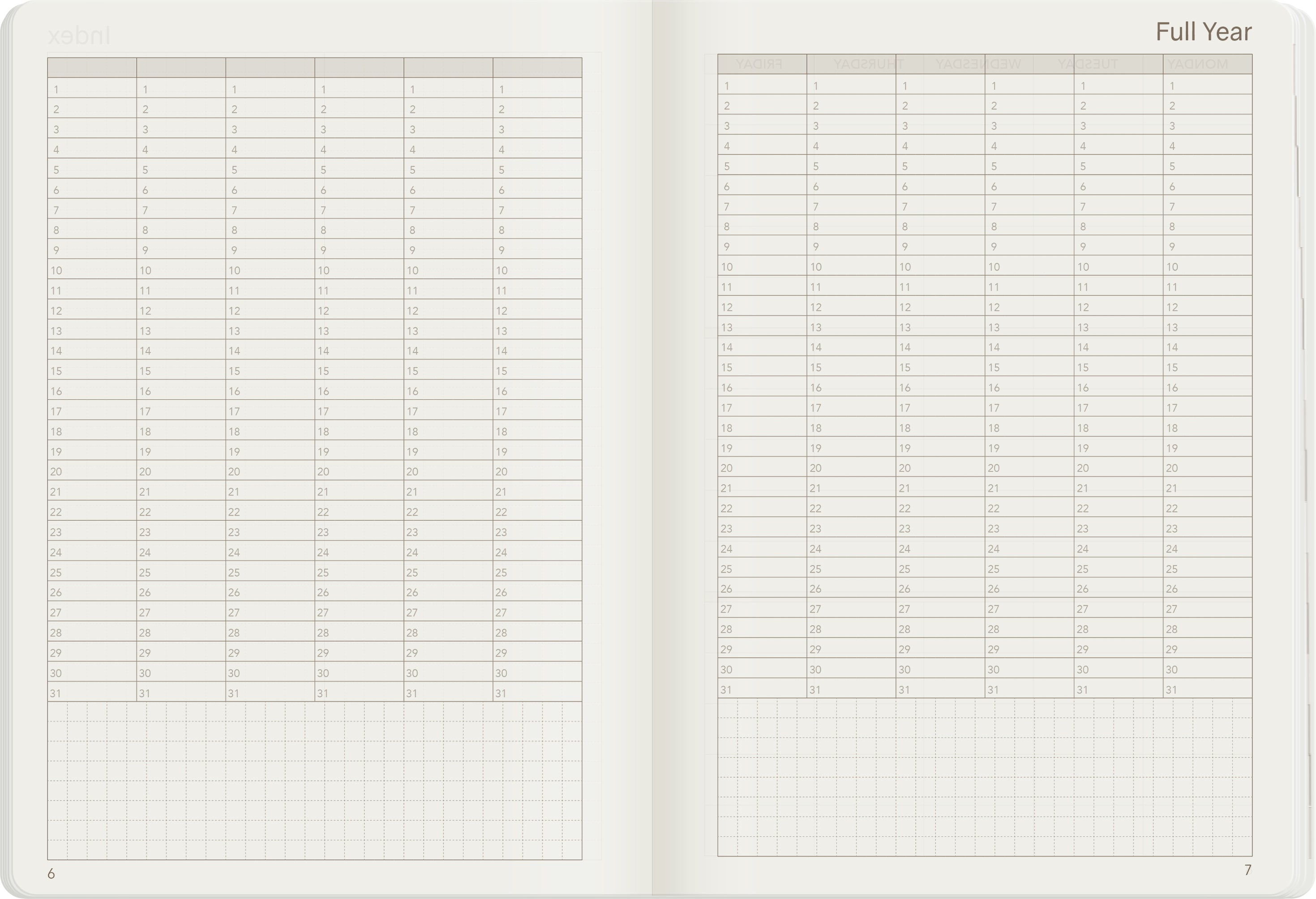 B6 Undated Weekly Planner v.1 | 2022 Edition | Core | Stacked Weekends