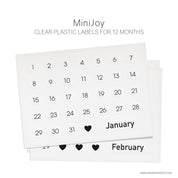 MiniJoy Calendar Clear Plastic (12 Transparent Sheets)