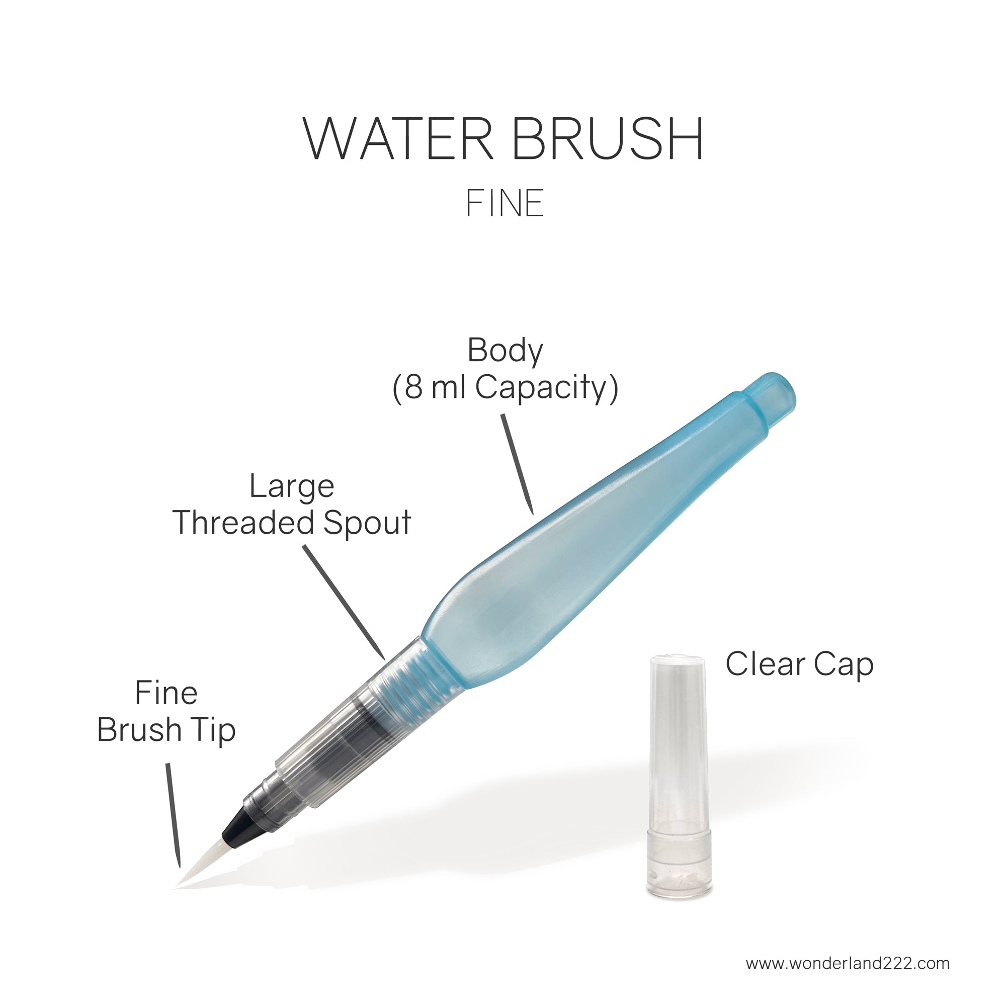 Pentel Japan Aquash Waterbrush Water Brush Pen, Medium