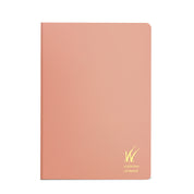 Wonderland 222 A5 undated planner in new dawn featuring 52gsm Tomoe River Paper and a delicate pink design 