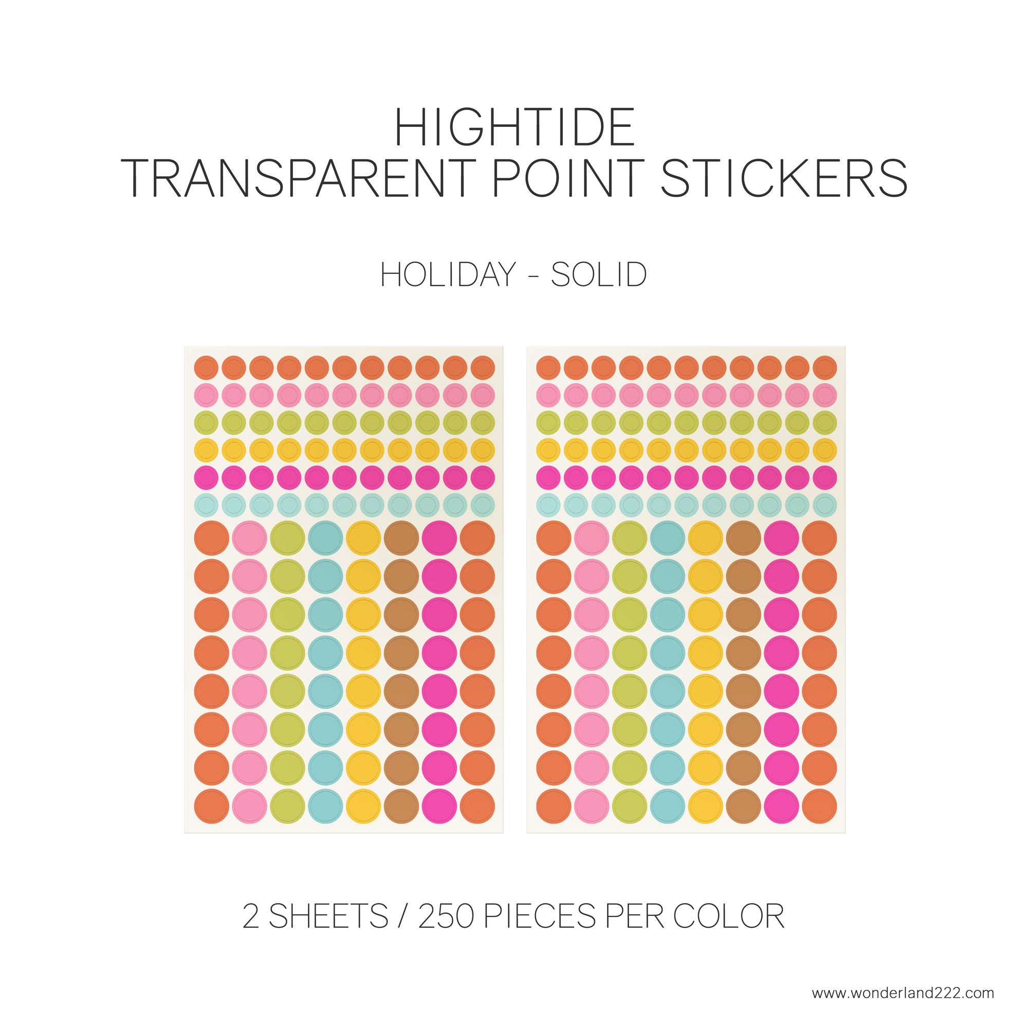 HighTide Dot Stickers – Wonderland222