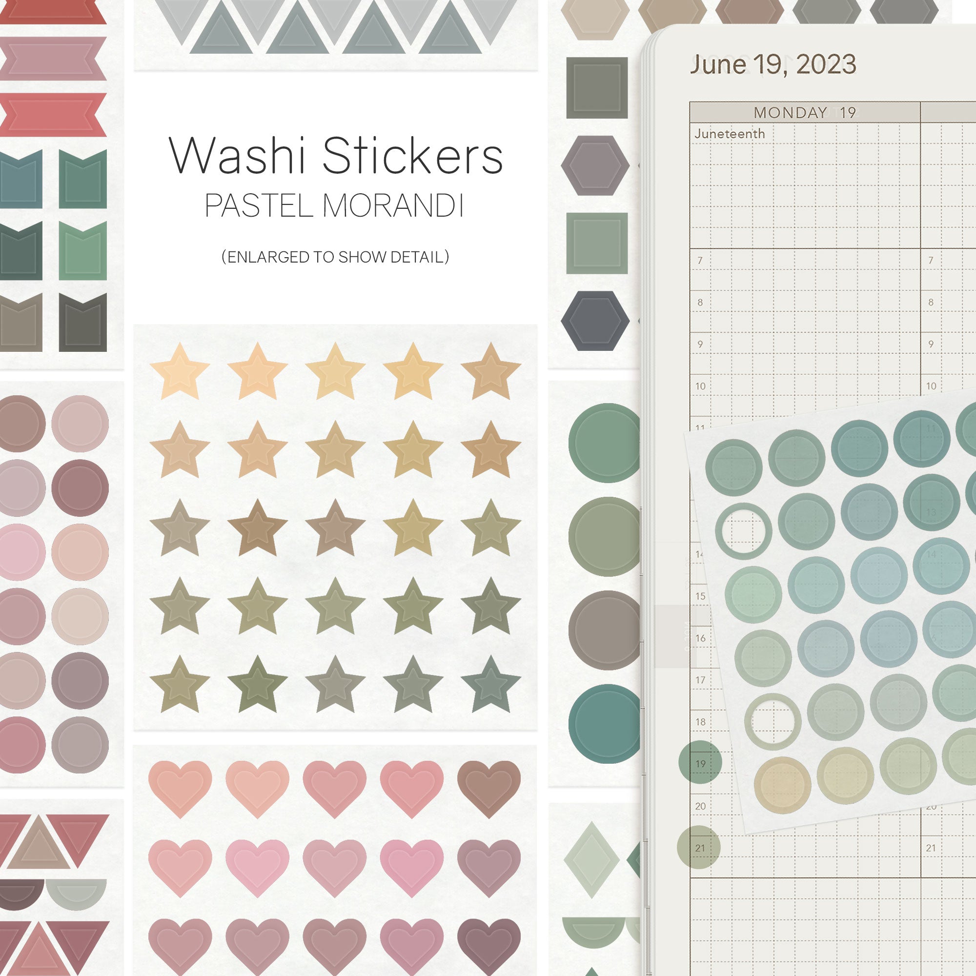 Washi Tape Stickers Pastel Patterns - So Typical Me (US)