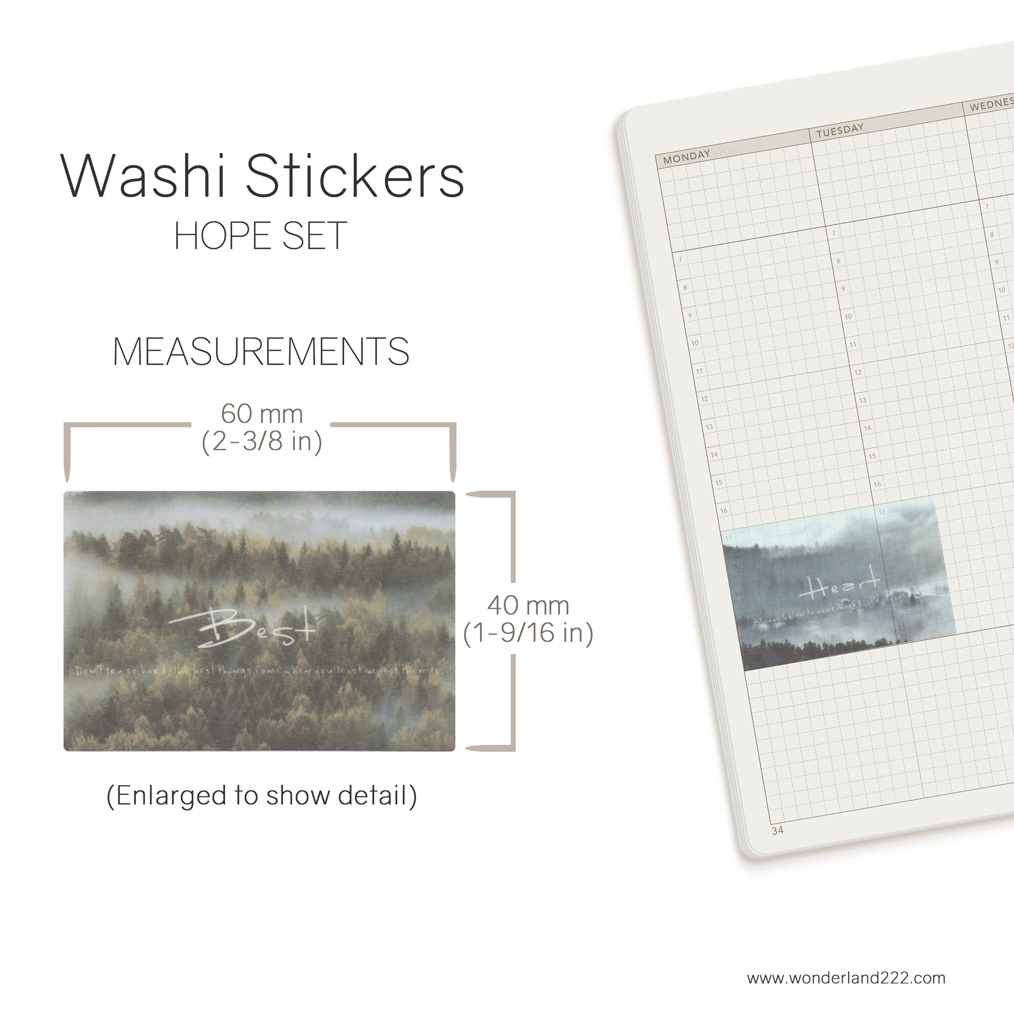 Moody Photo - Washi Stickers