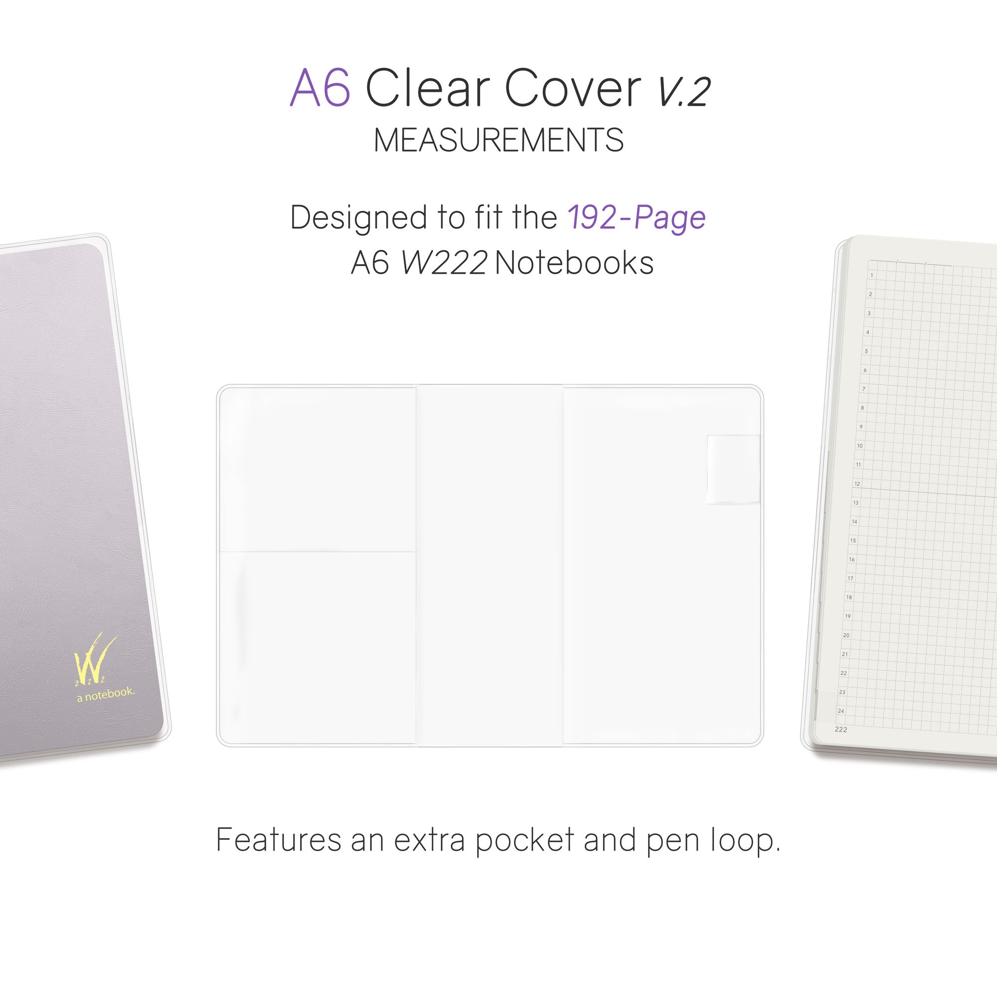 Vinyl Clear Cover (192 pg Notebook ONLY)