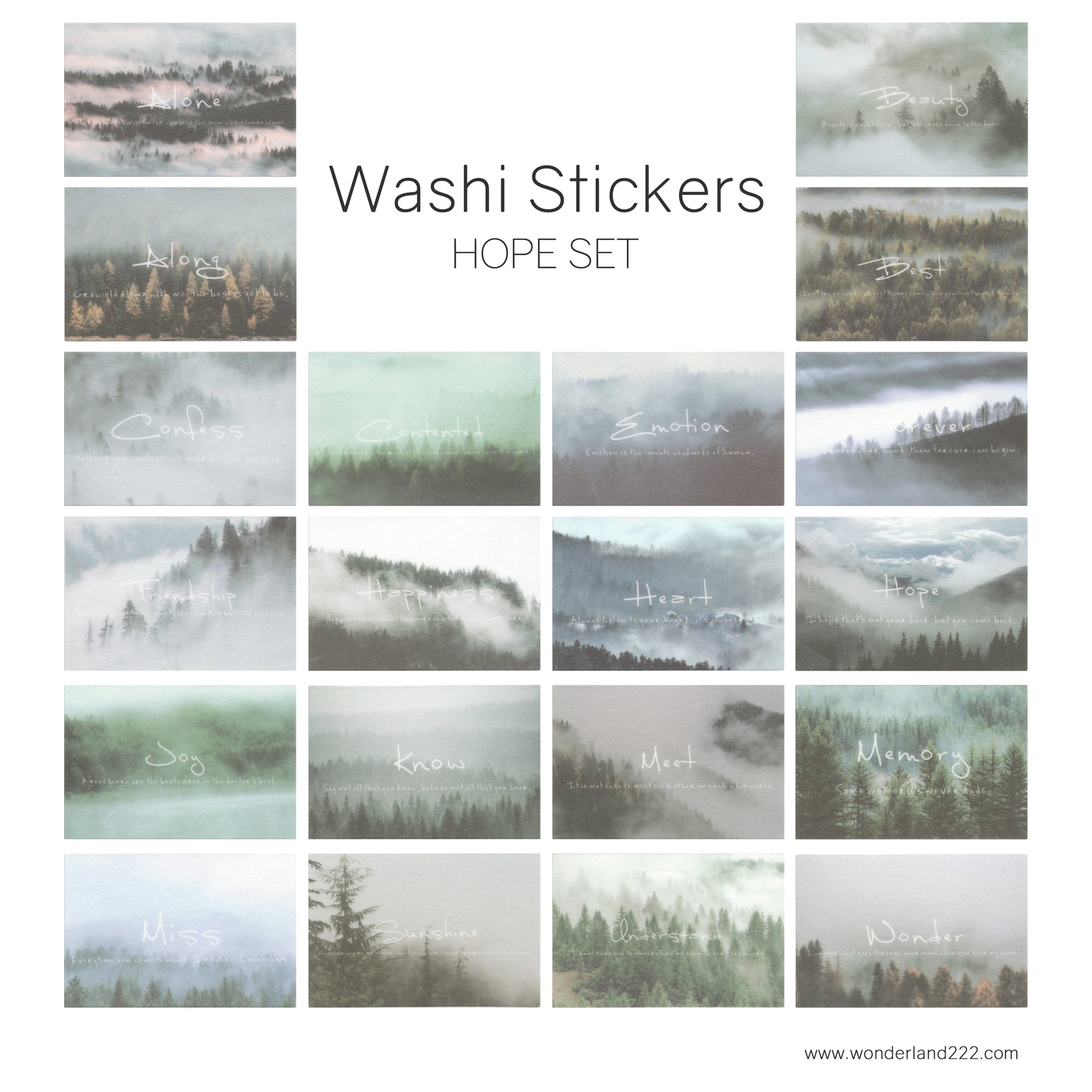 Moody Photo - Washi Stickers