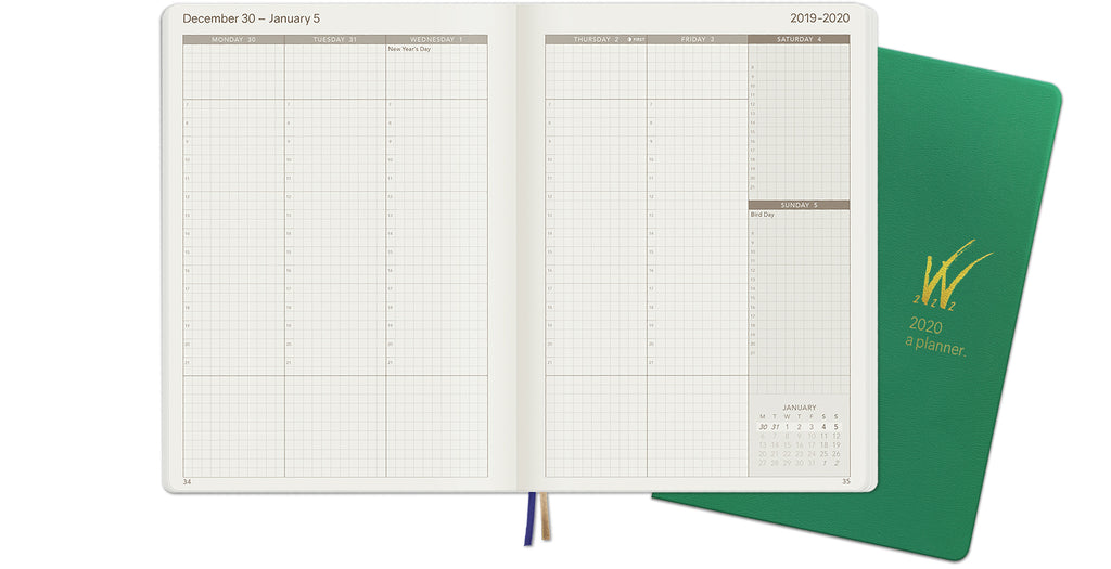 2020 A5 Tomoe River Paper Weekly Planner Weekly Layout